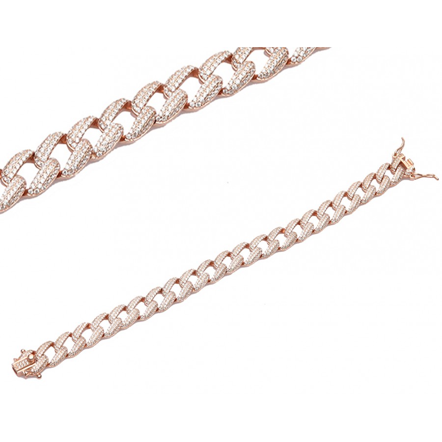 Monemel Rose Gold Silver Bracelet 